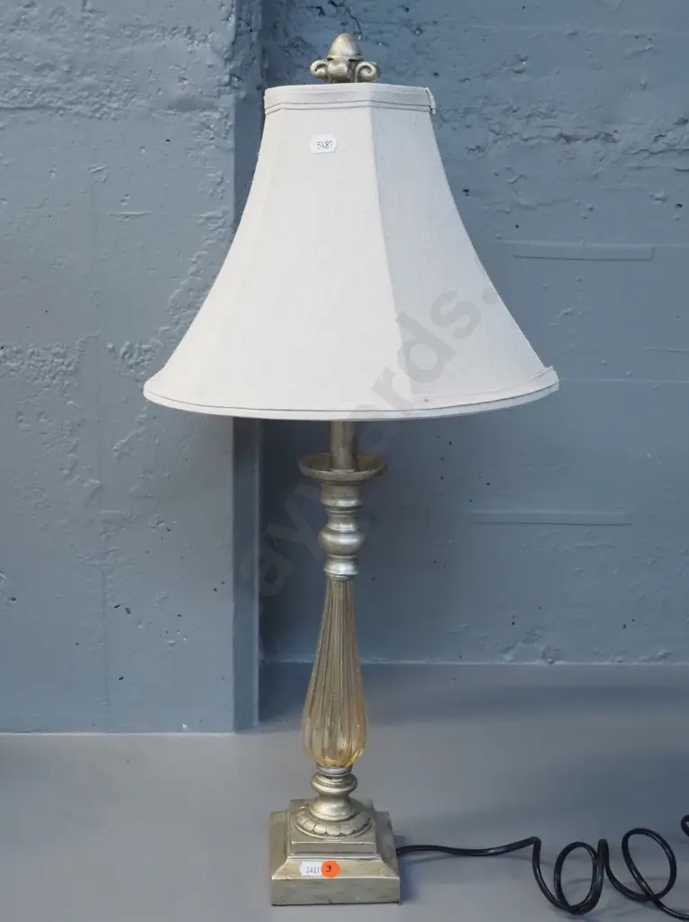 composite, metal and glass table lamp H-620 Image 1++