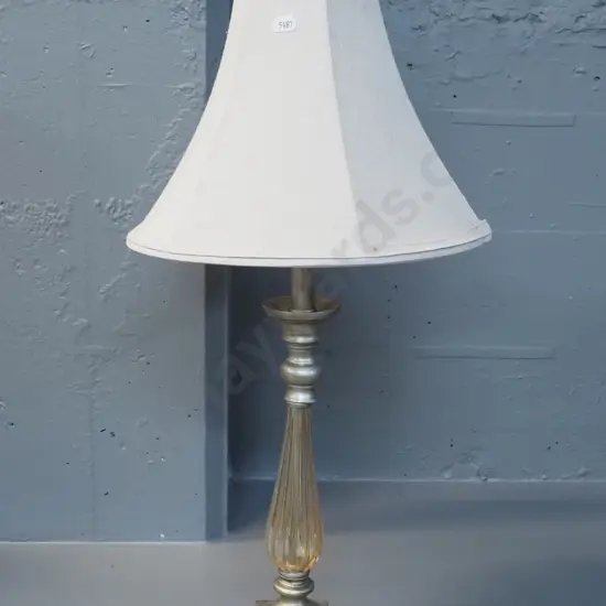 composite, metal and glass table lamp H-620