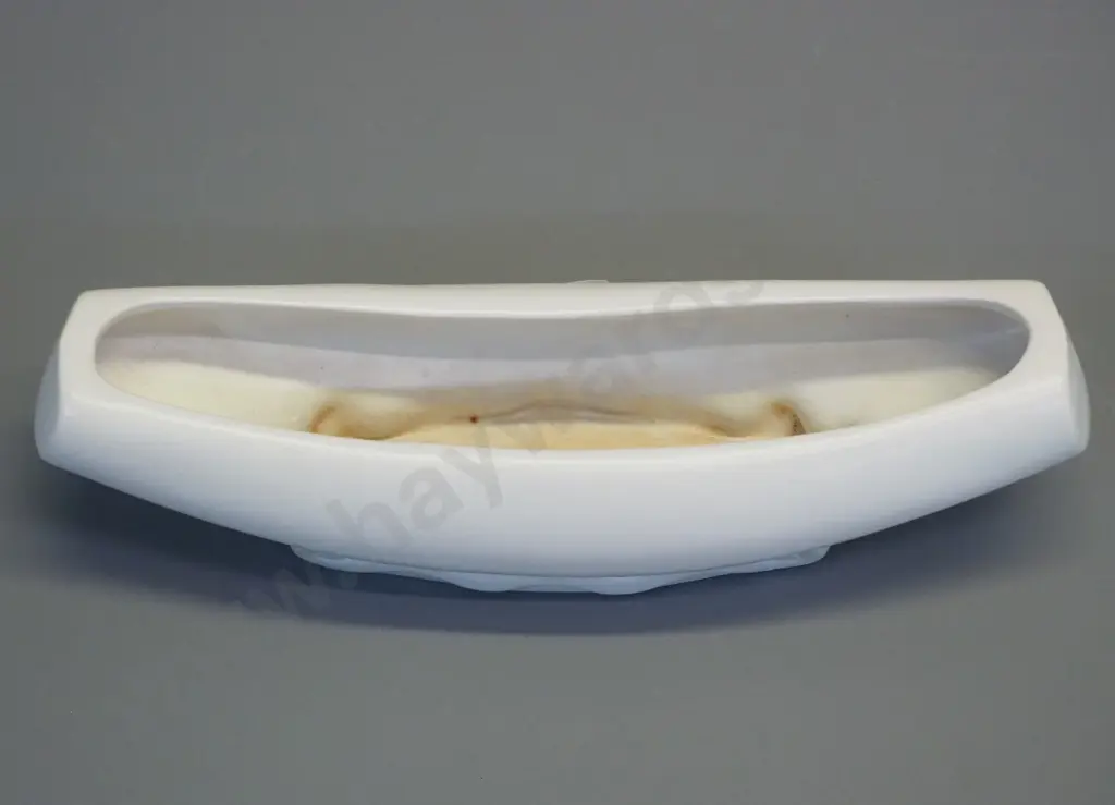 Crown Lynn cream glaze trough vase number 801. H-80 L-290 Image 1++