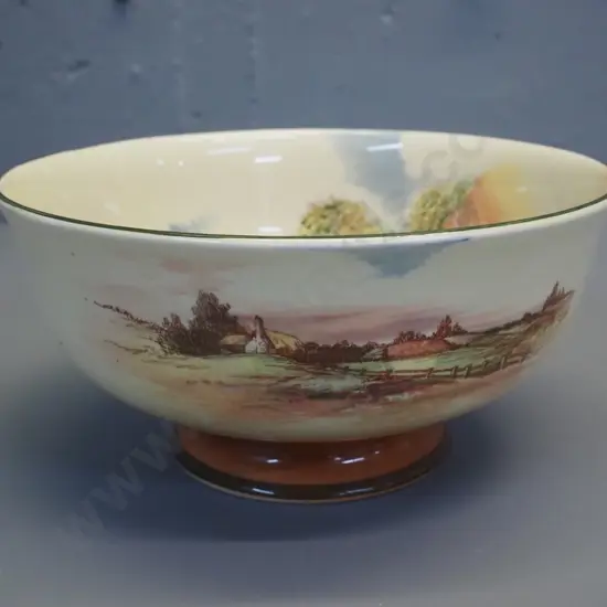 Royal Doulton Rustic England footed bowl H-110 D-150