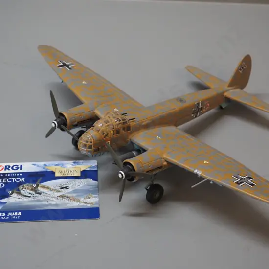 Corgi Aviation Archive die-cast 1:72 scale model - Junkers Ju88 with limited edition card