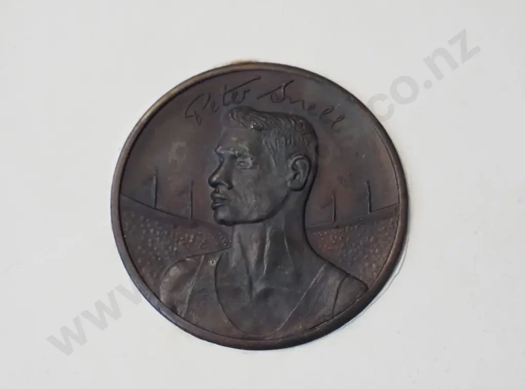2 1991 Rugby World Cup 5 dollar coins and 2 NZAA International Athletic Fund medallions - Yvette Williams & Peter Snell Image 1++