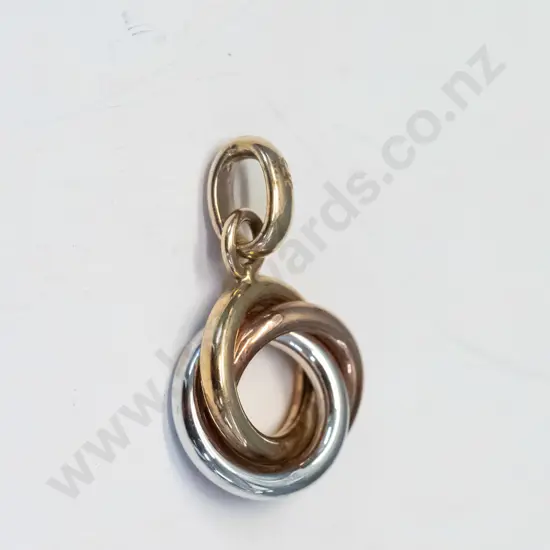 small gold necklace stamped 375  no chain