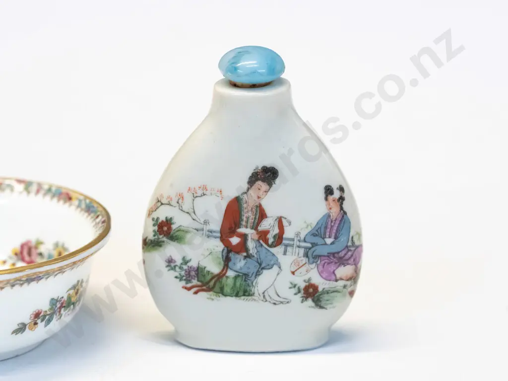 small Coalport jug & bowl set [jug 10mm high] & Asian scent bottle Image 1++