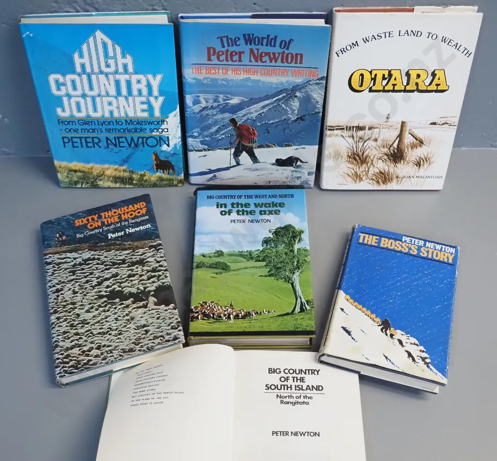 7 books, 6 by Peter Newton -all rural South Island local histories Image 1++