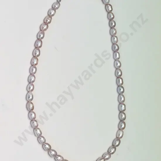 pink freshwater pearl necklace
