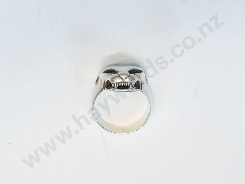 silver panther ring stamped stg Image 1++