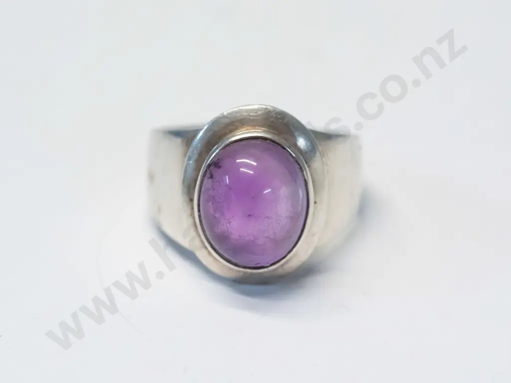 silver amethyst ring stamped 925 Image 1++