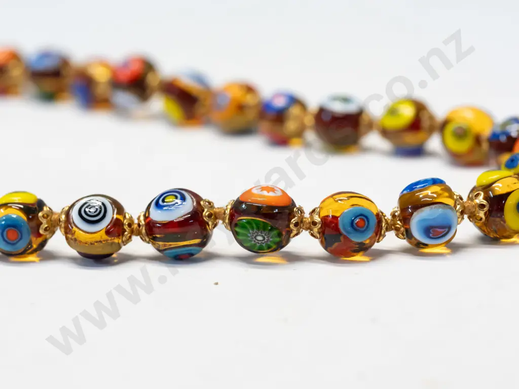 murano glass beaded necklace Image 1++