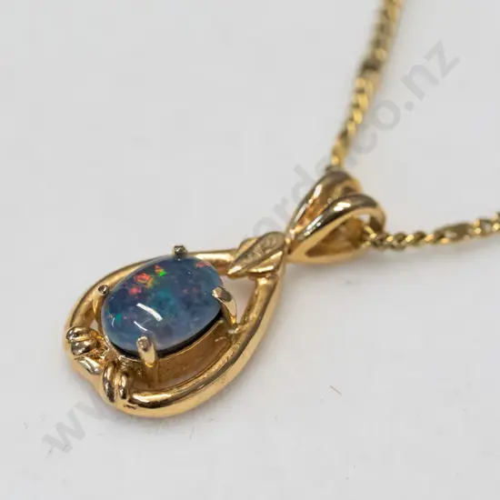 opal necklace no marks