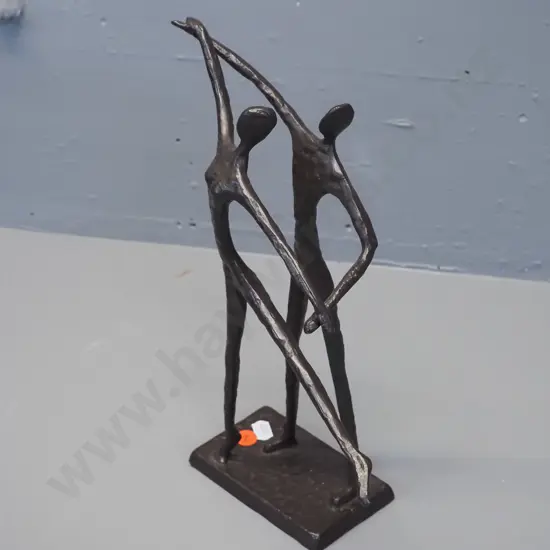 forged metal figure of a dancing couple H-290 W-230