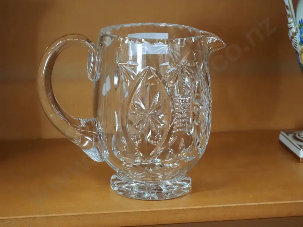 Webb Corbett cut crystal jug H-180 Image 1++