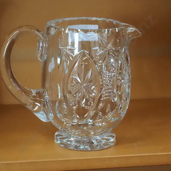 Webb Corbett cut crystal jug H-180