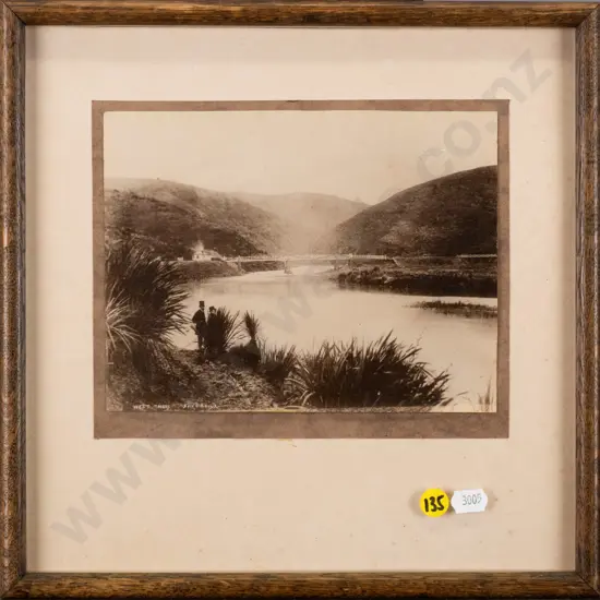 framed reproduction vintage photograph - West Taieri H-145 W-190 (sligth damage)
