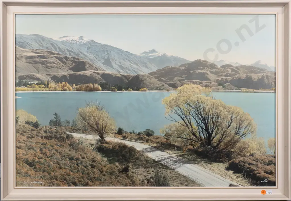 framed Whites Aviation hand coloured photograph "Glendhu Bay" H-490 W-740 Image 1++