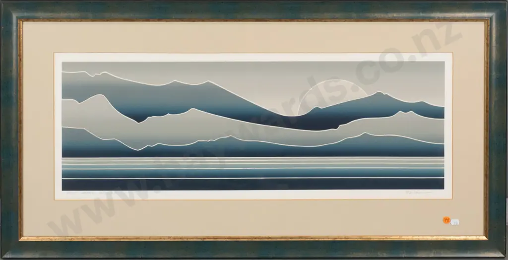 framed ltd edition print 13/20 "Point Loma I" H-250 W-750 Image 1++