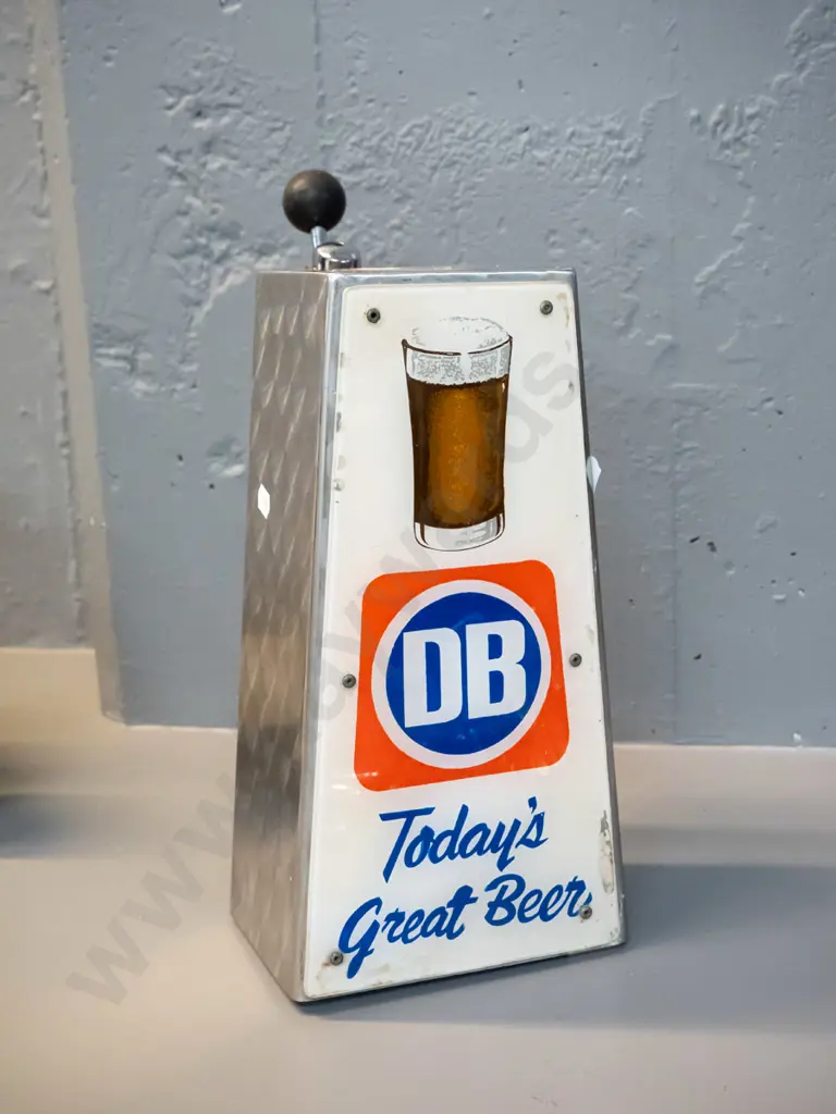 retro DB breweries beer tap - chromed metal case, plastic front, made by Mecca H-340 W-150 D-210 Image 1++