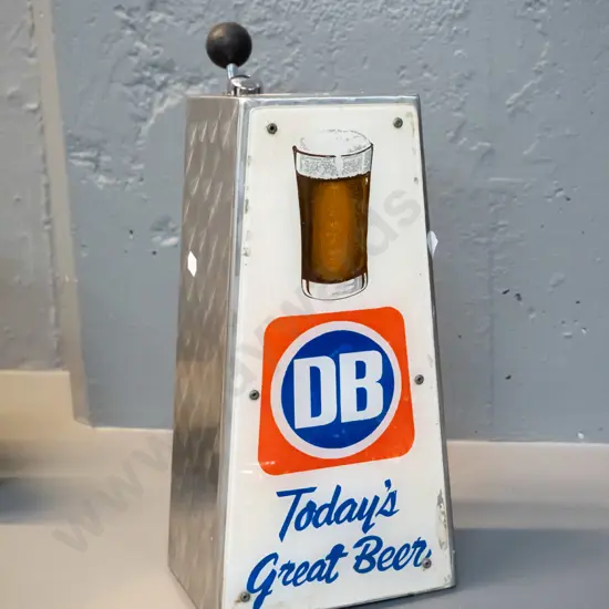 retro DB breweries beer tap - chromed metal case, plastic front, made by Mecca H-340 W-150 D-210