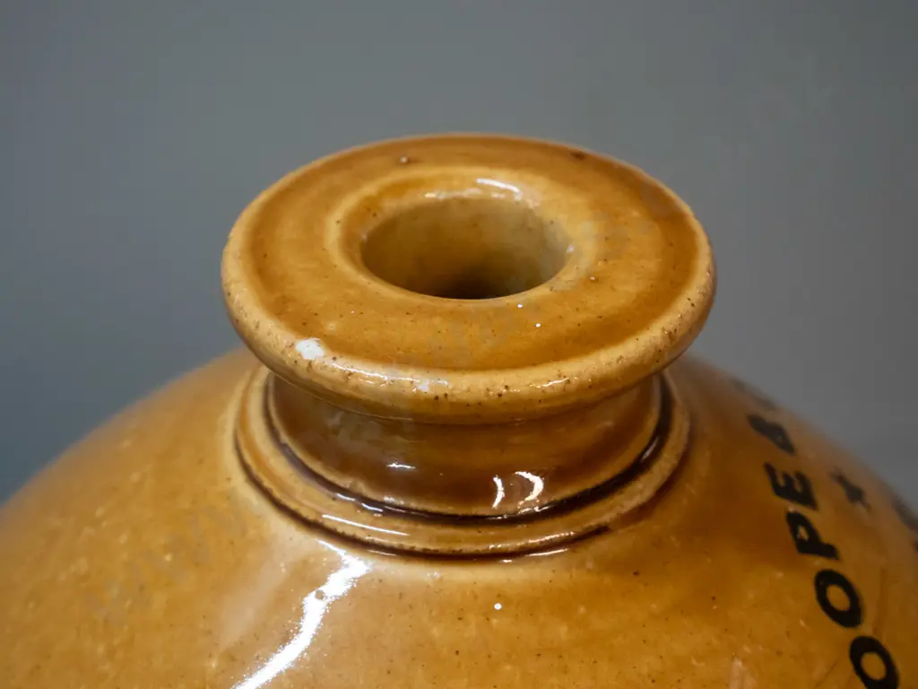 2 gallon narrow mouth stoneware crock marked Roope & Co Ltd Awarua - H-400 Image 1++
