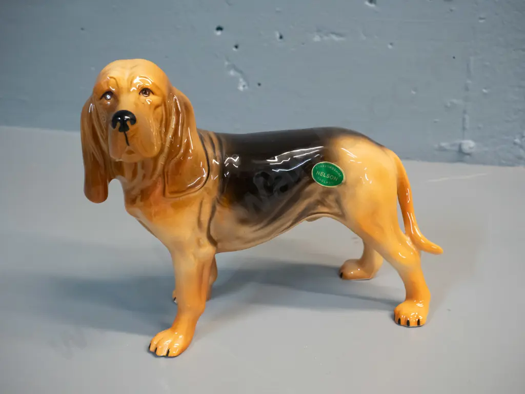 Nelson Staffordshire pottery dog figure H-180 L-220 Image 1++