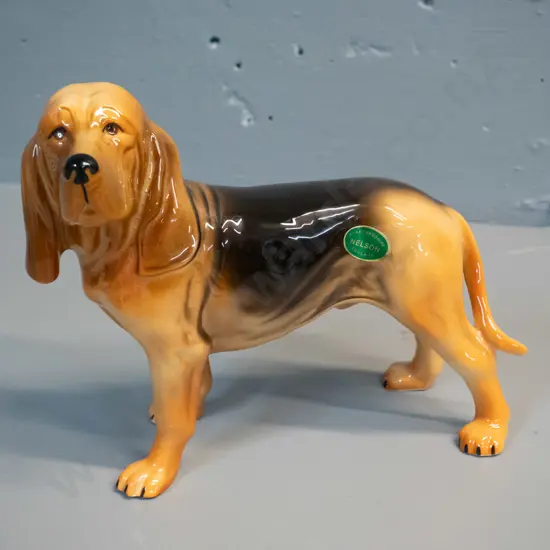 Nelson Staffordshire pottery dog figure H-180 L-220