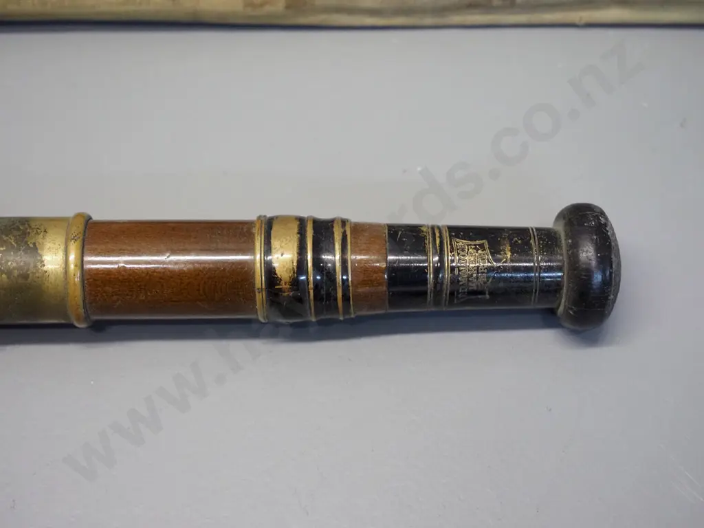 vintage P.D. Malloch Scottish 3-piece timber fly fishing rod with 2 tip sections and canvas bag Image 1++