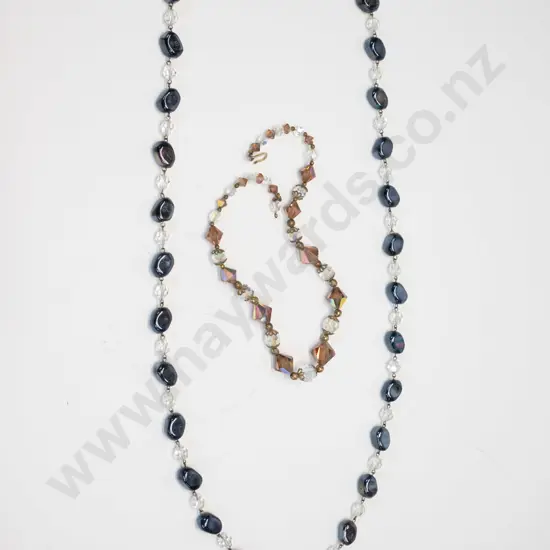 2 costume necklaces