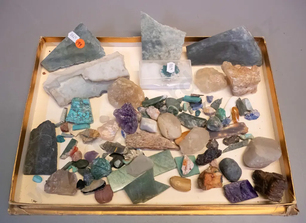 assorted mineral and semi-precious stone specimens Image 1++
