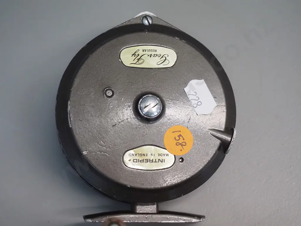 3 fishing reels - Pflueger Akron USA, aluminium Intrepid "Gear Fly Regular" D-90, and Kalamazoo "Challenger" Image 1++