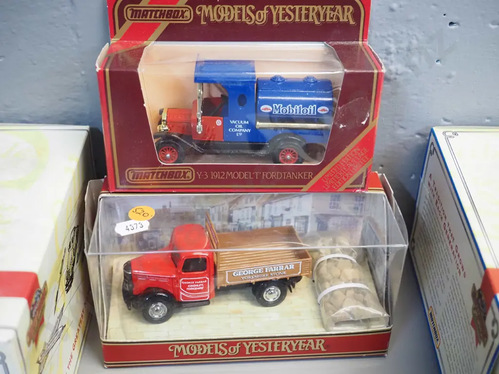 2 Matchbox Collectibles and 2 Models of Yesteryear die-cast vehicles w/original boxes: Santa Claus fire engine, post bus Image 1++