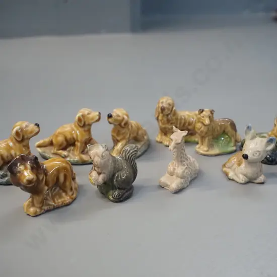 assorted Wade whimsies - dogs, giraffe, squirrel, etc.
