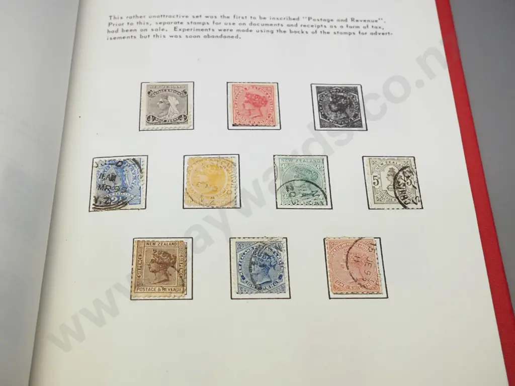 6 stamp albums and a stock book  - mainly New Zealand, dates from 1870s thru 1980s Image 1++