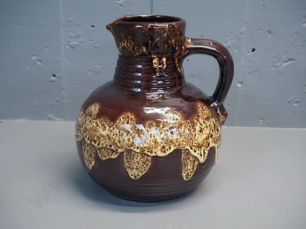 German pottery handled jug / vase H-210 D-80 Image 1++