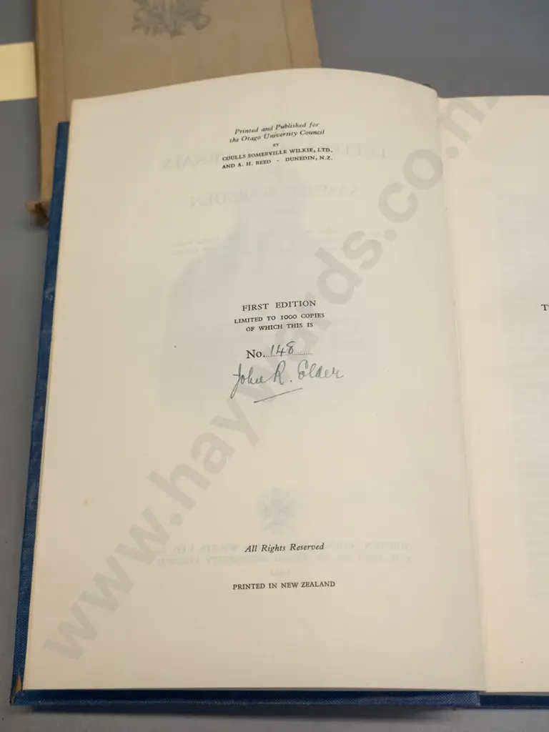 2 books - Letters and Journals of Samuel Marsden - first edition, signed by editor, limited edition of 1000 (no DJ) and Image 1++
