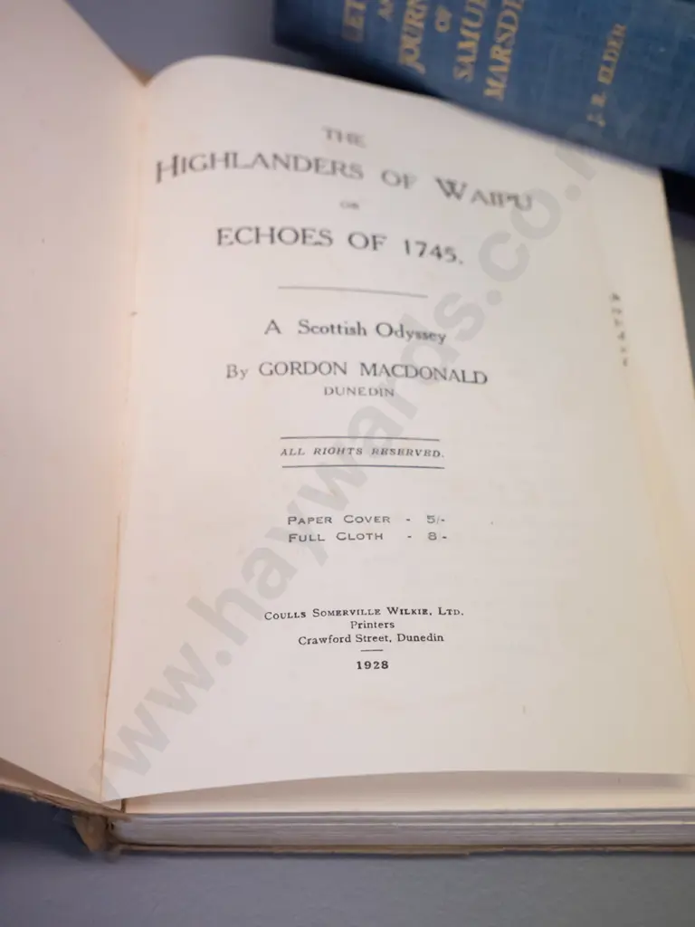 2 books - Letters and Journals of Samuel Marsden - first edition, signed by editor, limited edition of 1000 (no DJ) and Image 1++