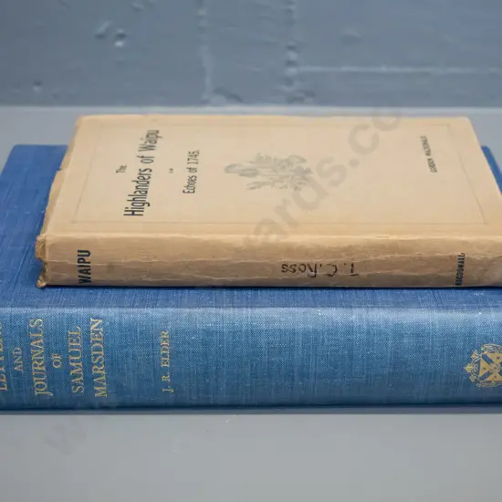 2 books - Letters and Journals of Samuel Marsden - first edition, signed by editor, limited edition of 1000 (no DJ) and