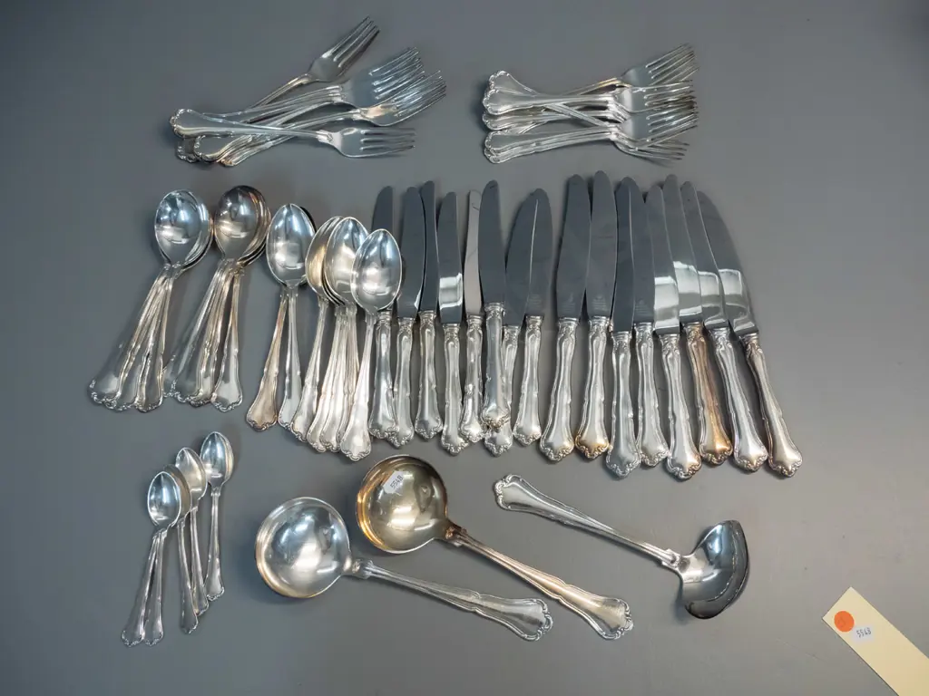 8-piece Raadvad Danish plated cutlery set -  with 3 serving ladles, only 5 teaspoons Image 1++