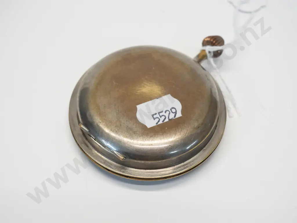 antique large pocket watch - marked "Swiss Made" and "SD & Co 8 day" - back seems stuck closed. D-65 Image 1++