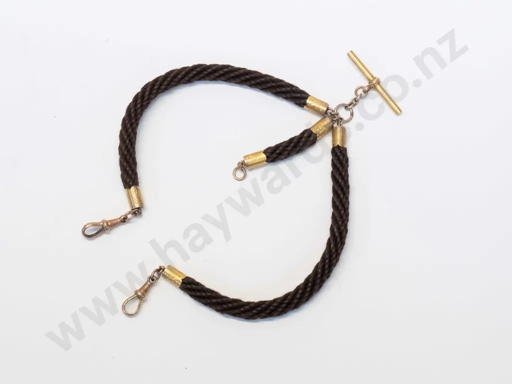 rope fob chain gold clasps stamped 9ct Image 1++