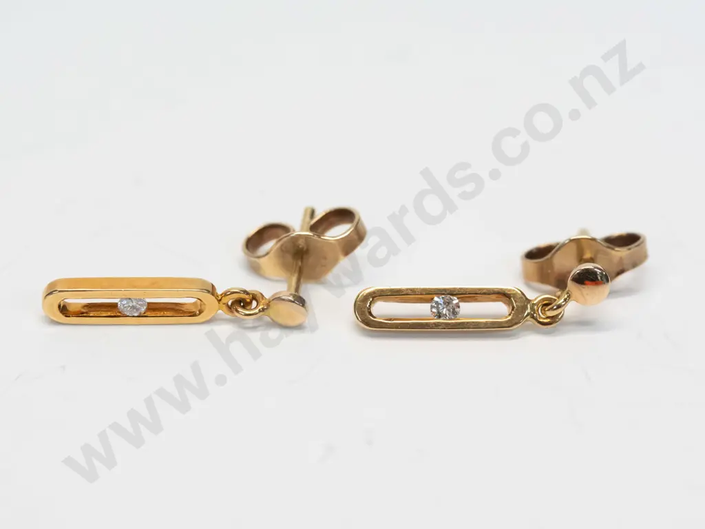gold earrings stamped 375 Image 1++