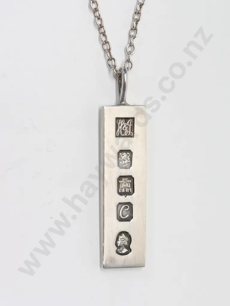 silver pendant chain stamped sterling Image 1++