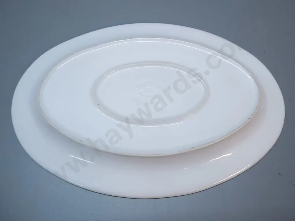 Temuka pottery oval platter / ashett with Selwyn College motto L-440 W-300 Image 1++