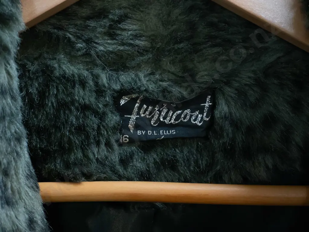 "Furricoat" by Ellis of Auckland faux fur leopard skin pattern jacket Image 1++
