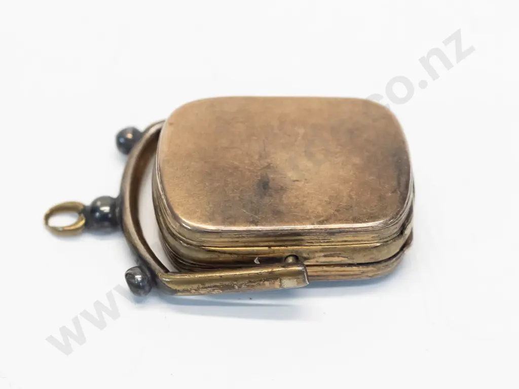 locket with dark stone on swing hinge no chain Image 1++