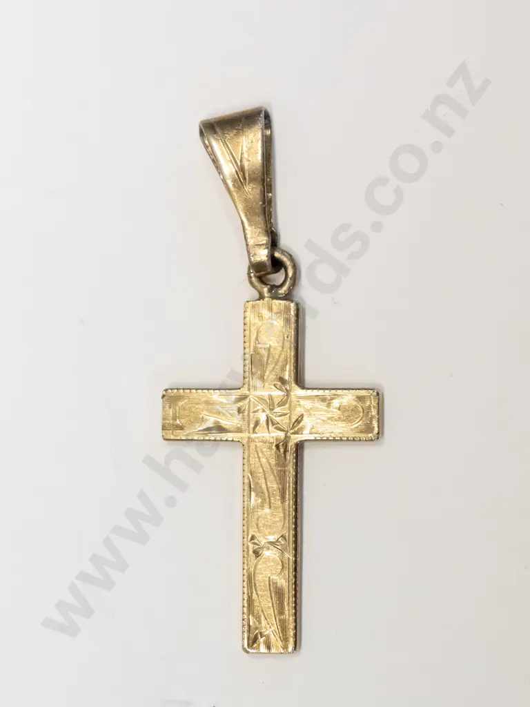 cross pendant stamped stg sil no chain Image 1++
