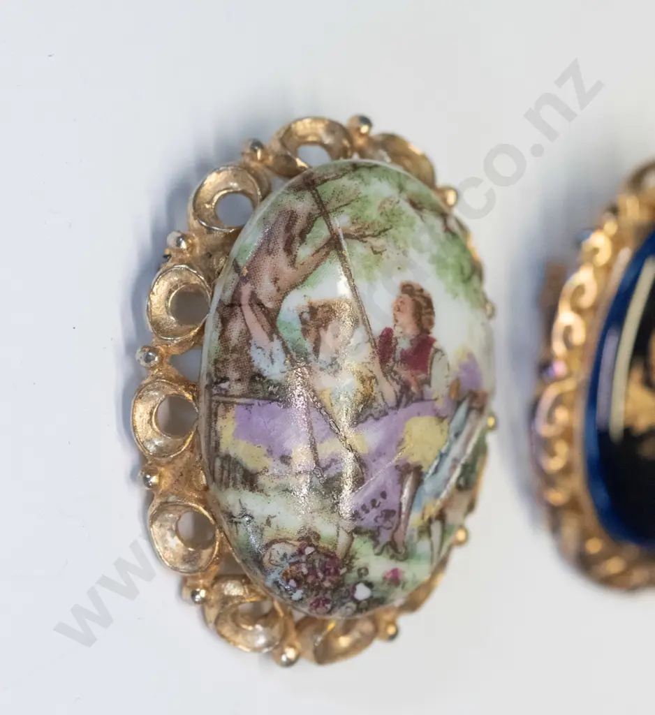 2 Limoges brooches Image 1++
