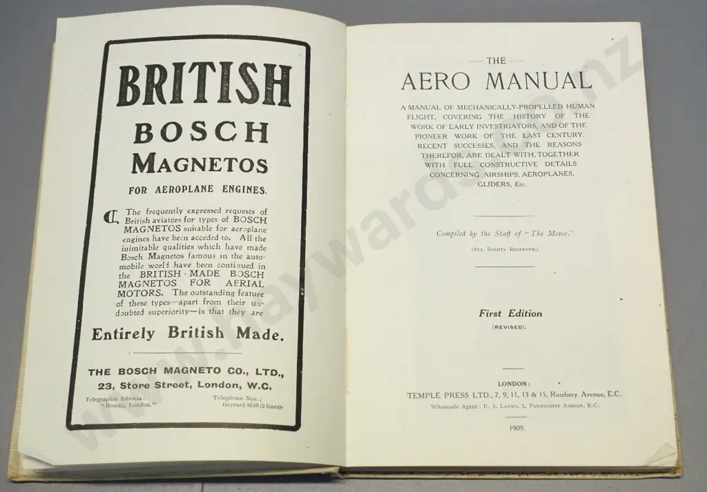 book; All about Mechanical Flight, The Aero Manual Image 1++