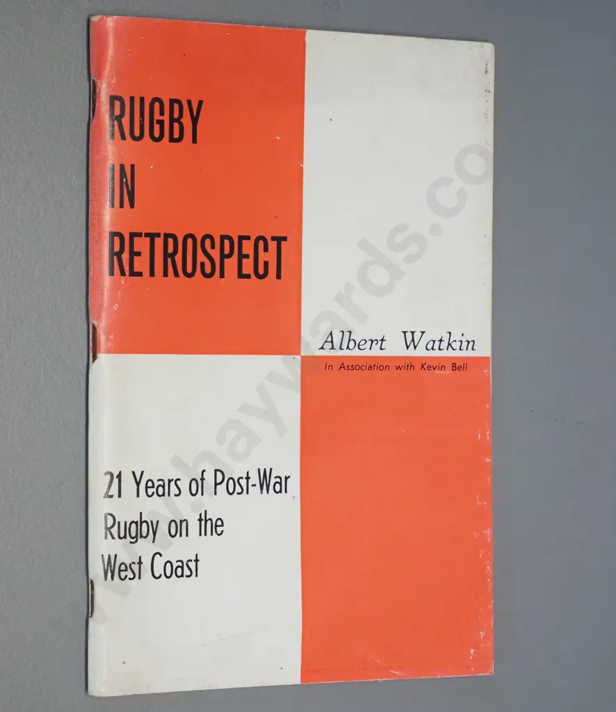 book; Rugby In Retrospect, Albert Watkin Image 1++