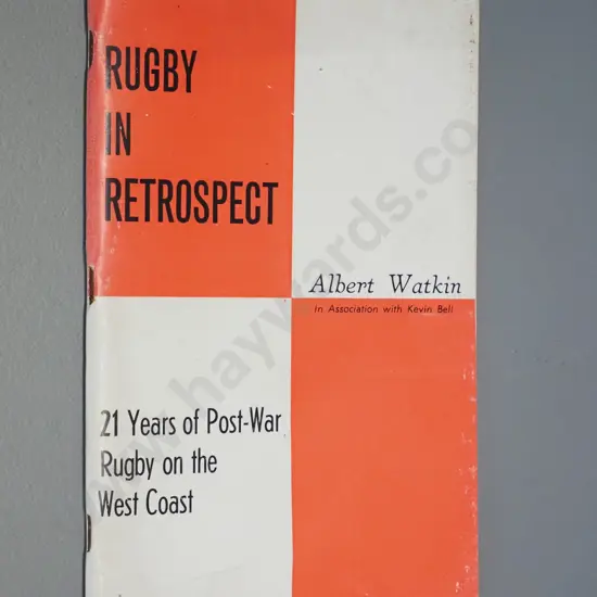book; Rugby In Retrospect, Albert Watkin