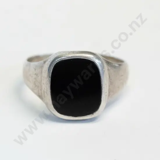 silver ring stamped stg